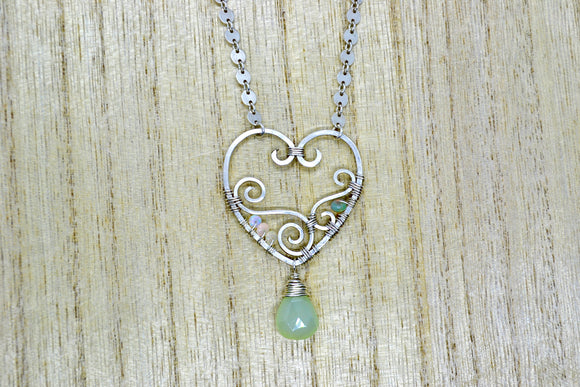 “Opalescent Love” Necklace