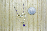 “Amethyst Heartstrings” Necklace