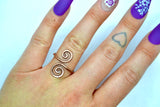 “Copper Whirls” Ring