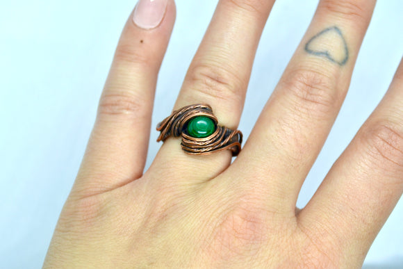 “Verdant Glow” Ring Size 6