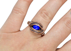 "Moonlit Lapis" Ring Size 5.5