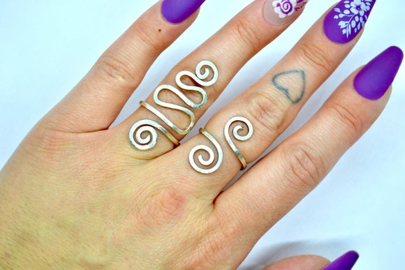 “Silver Swirls” Ring